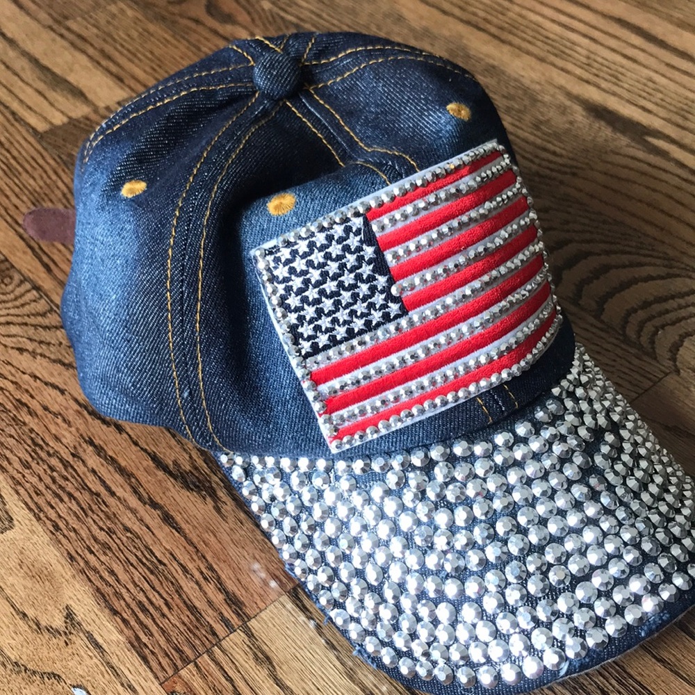 AMERICAN FLAG BALL CAP